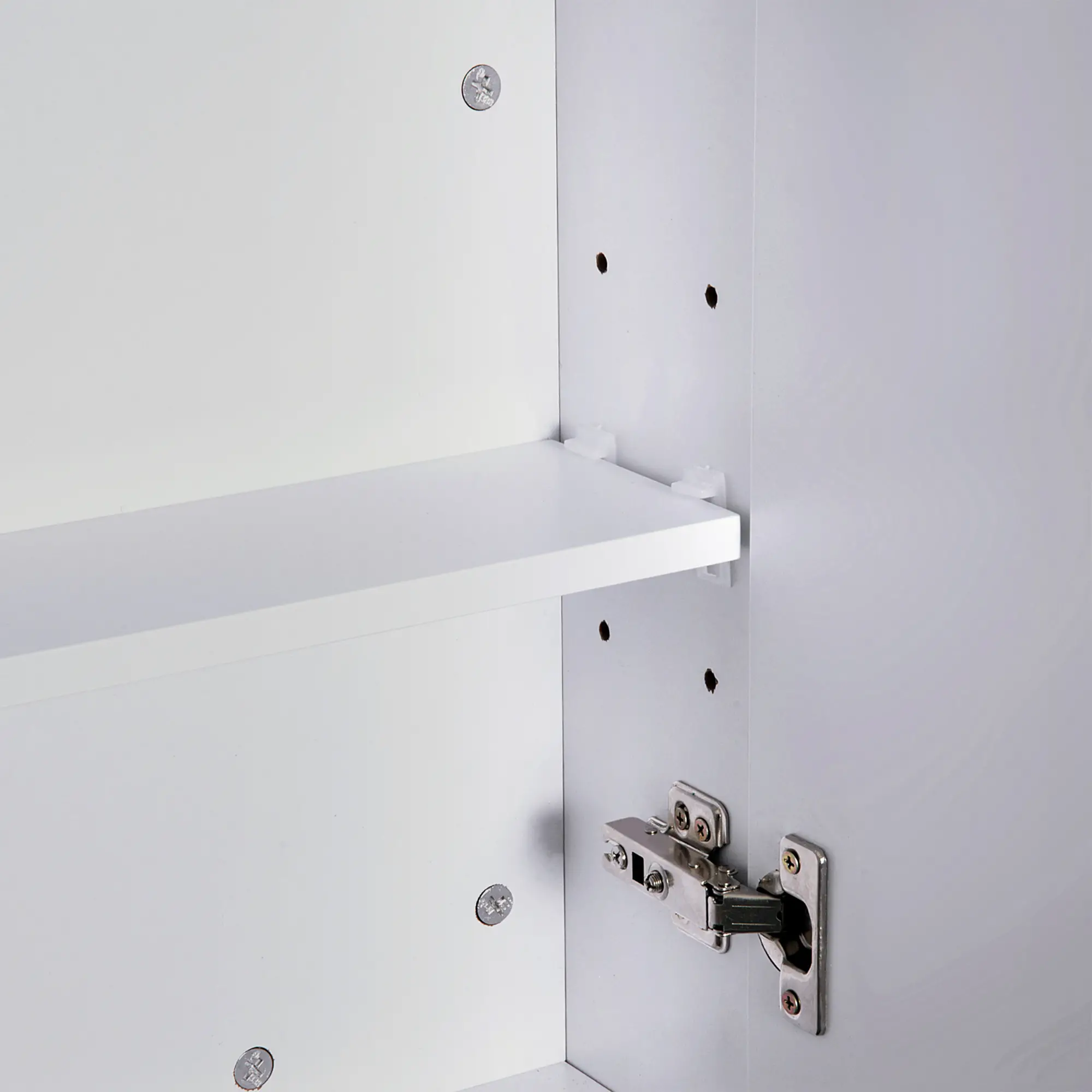 Wall Mount Medicine Cabinet with Mirror, Adjustable Shelf, Double Door, Soft Closing, 23.5" x 29.5", Light Lilac - Image 10