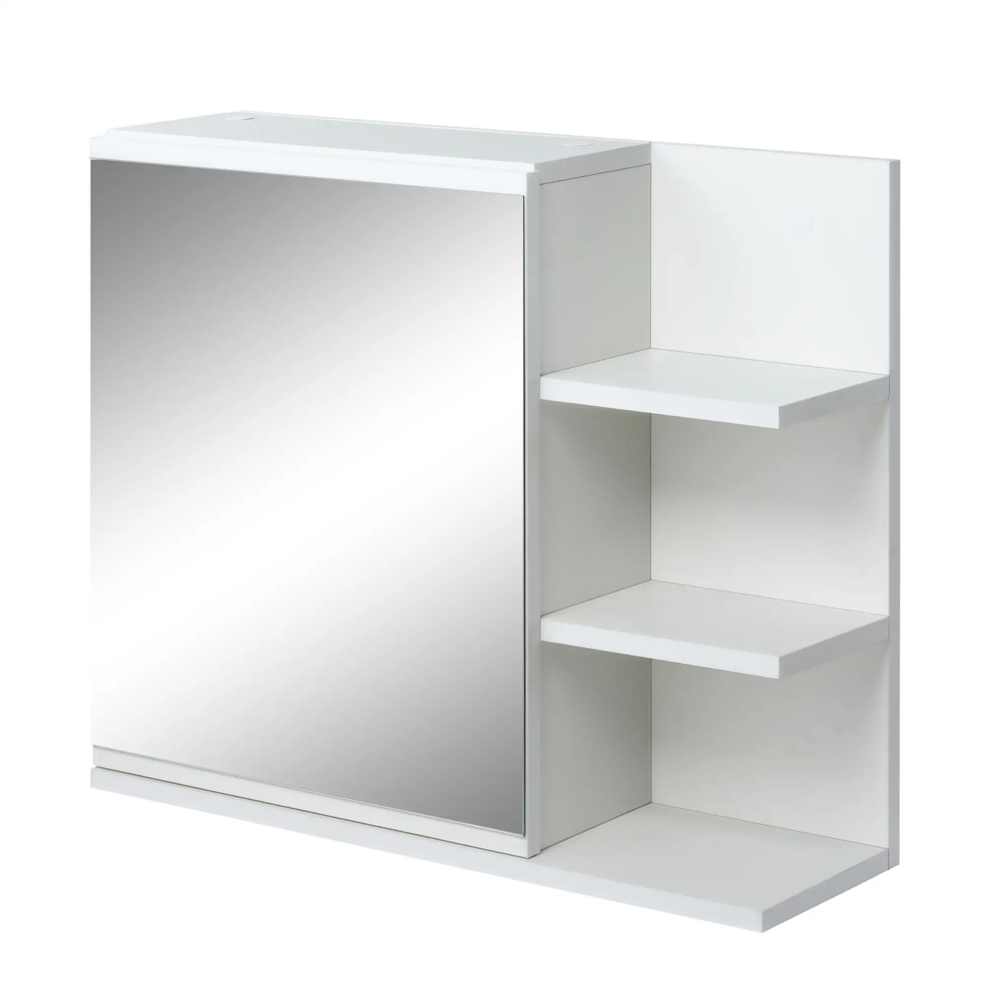 Wall Mounted Bathroom Storage Cabinet with Mirror, 3 Shelves, 2-Tier Cupboard - Image 11