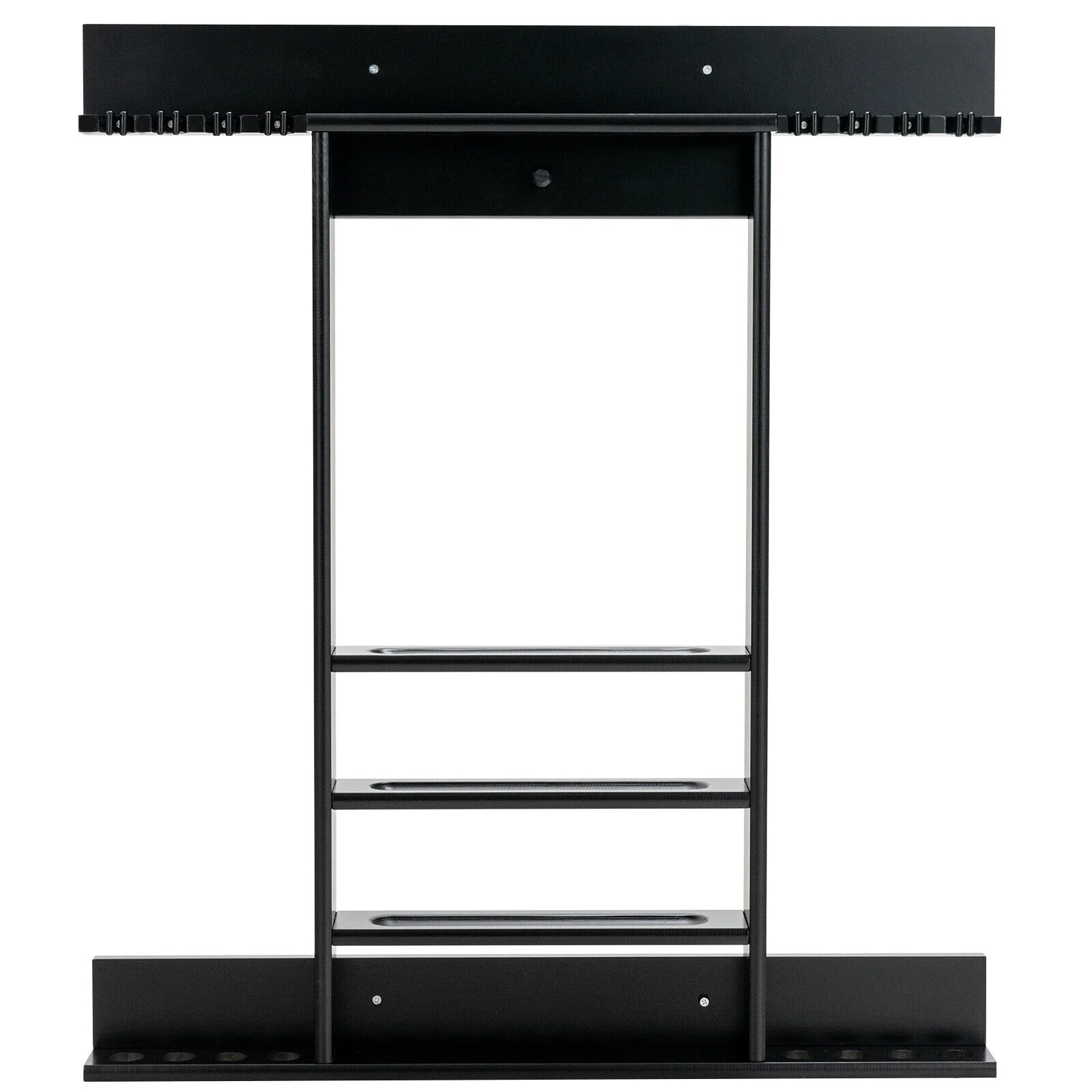 Wall Mounted Billiards Pool Cue Rack, Black - Image 4