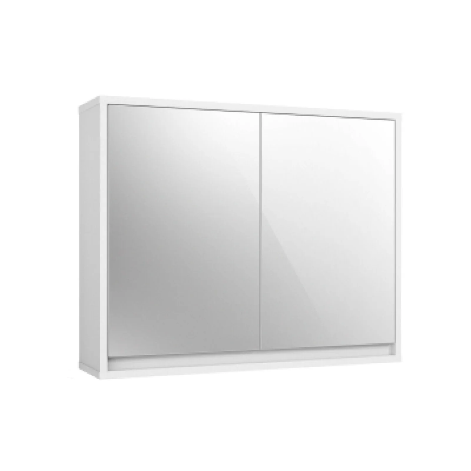 Wall Mounted Medicine Cabinet, 2 Door, White - Image 4