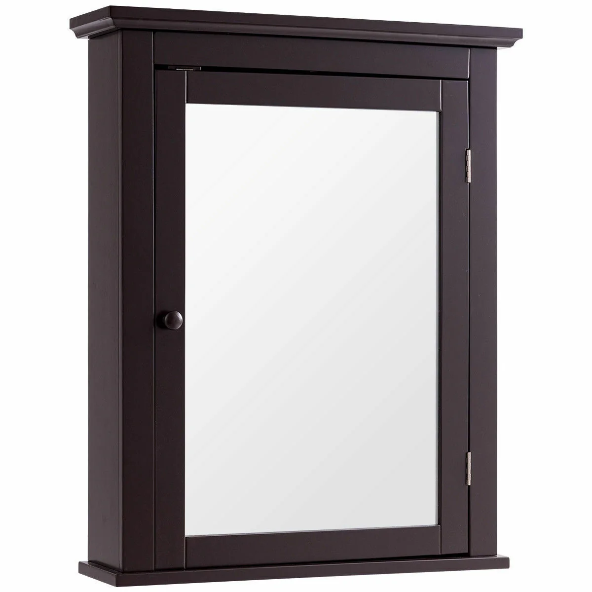 Wall Mounted Medicine Cabinet, Brown