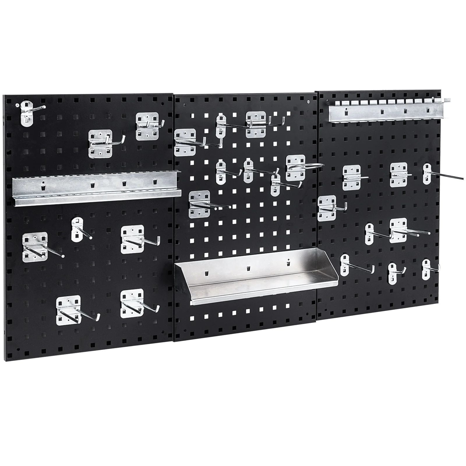 Wall Mounted Pegboard Kit, 3 Pegboards, Garage Workshop, Black - Image 4