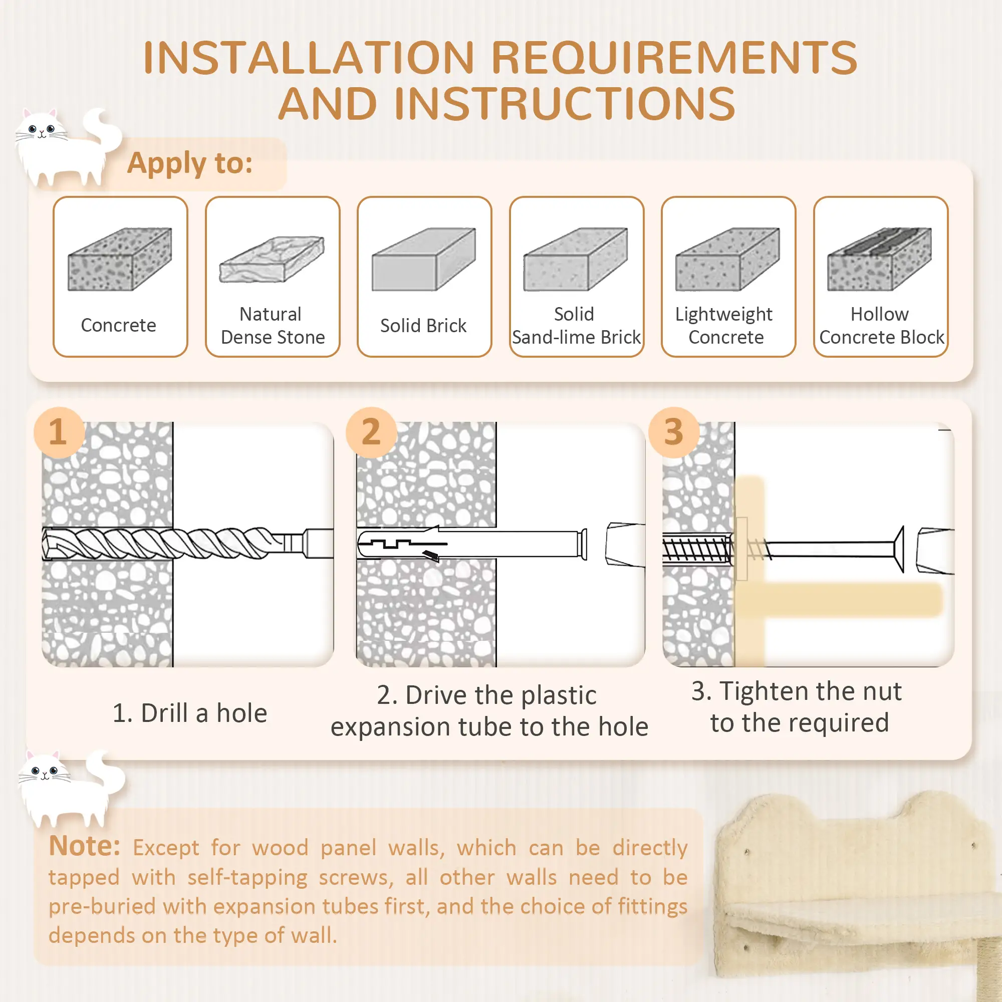 Wall-Mounted Pet Climbing Shelf Set, Grey - Image 7