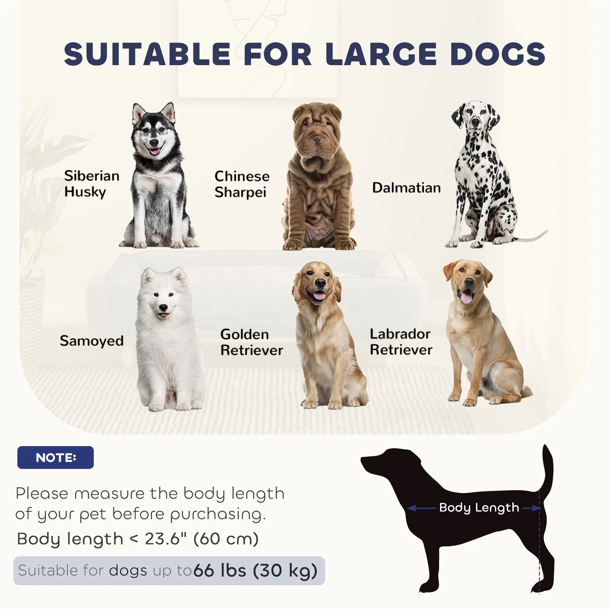 Washable Dog Sofa for Large Dogs, Elevated Pet Couch, Dark Grey - Image 4