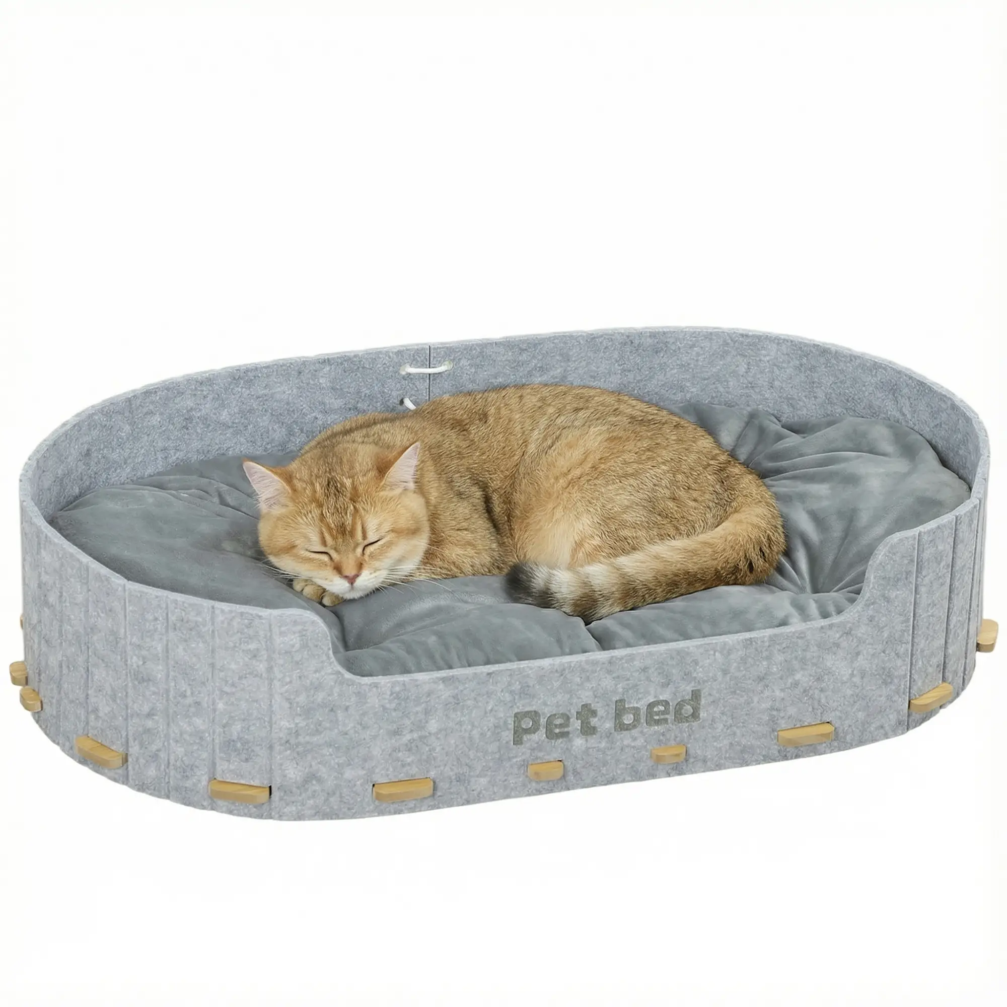 Washable Removable Cushion, Scratch-Resistant Cat Couch Sofa, Grey - Image 11