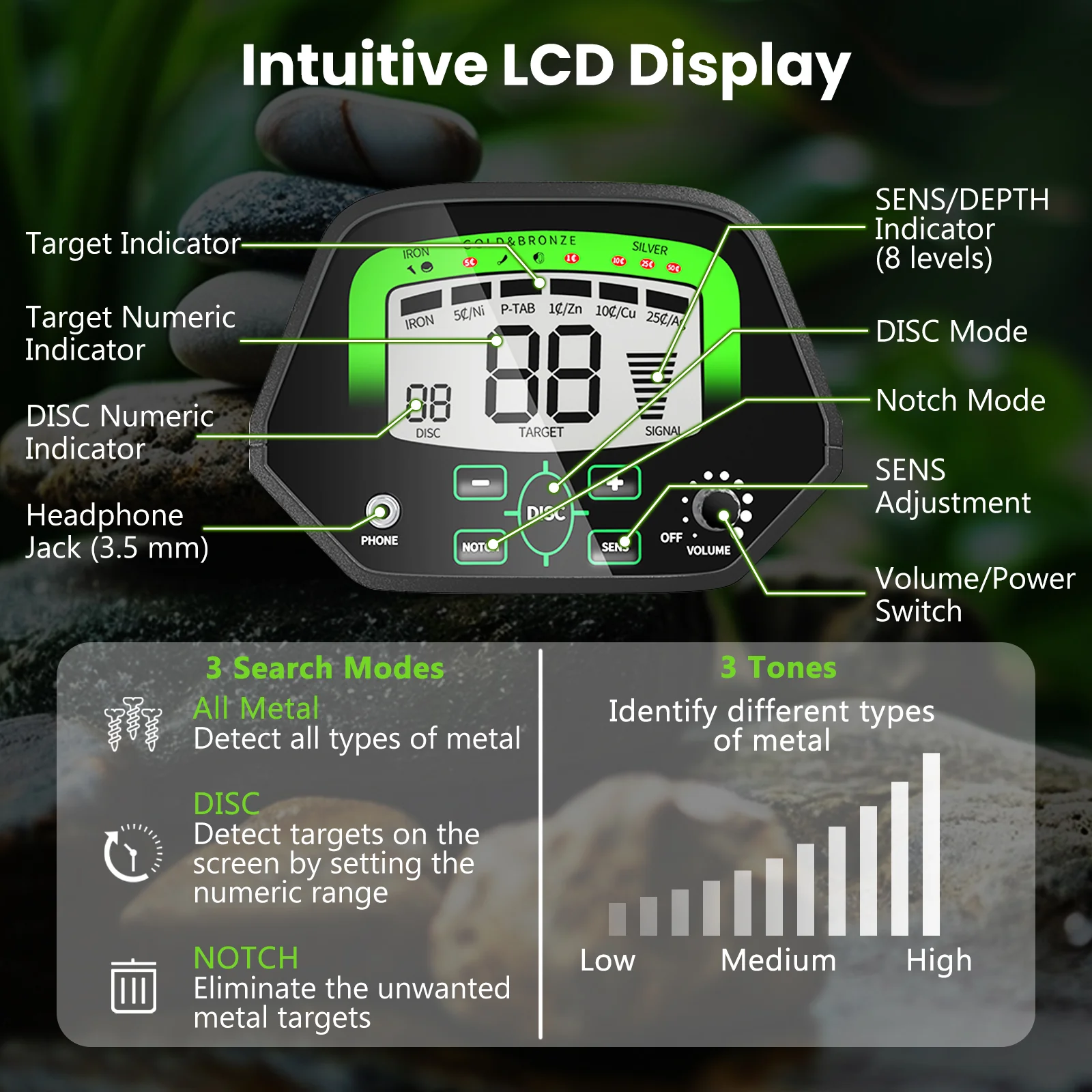Waterproof Metal Detector, High Accuracy Search Coil - Image 5