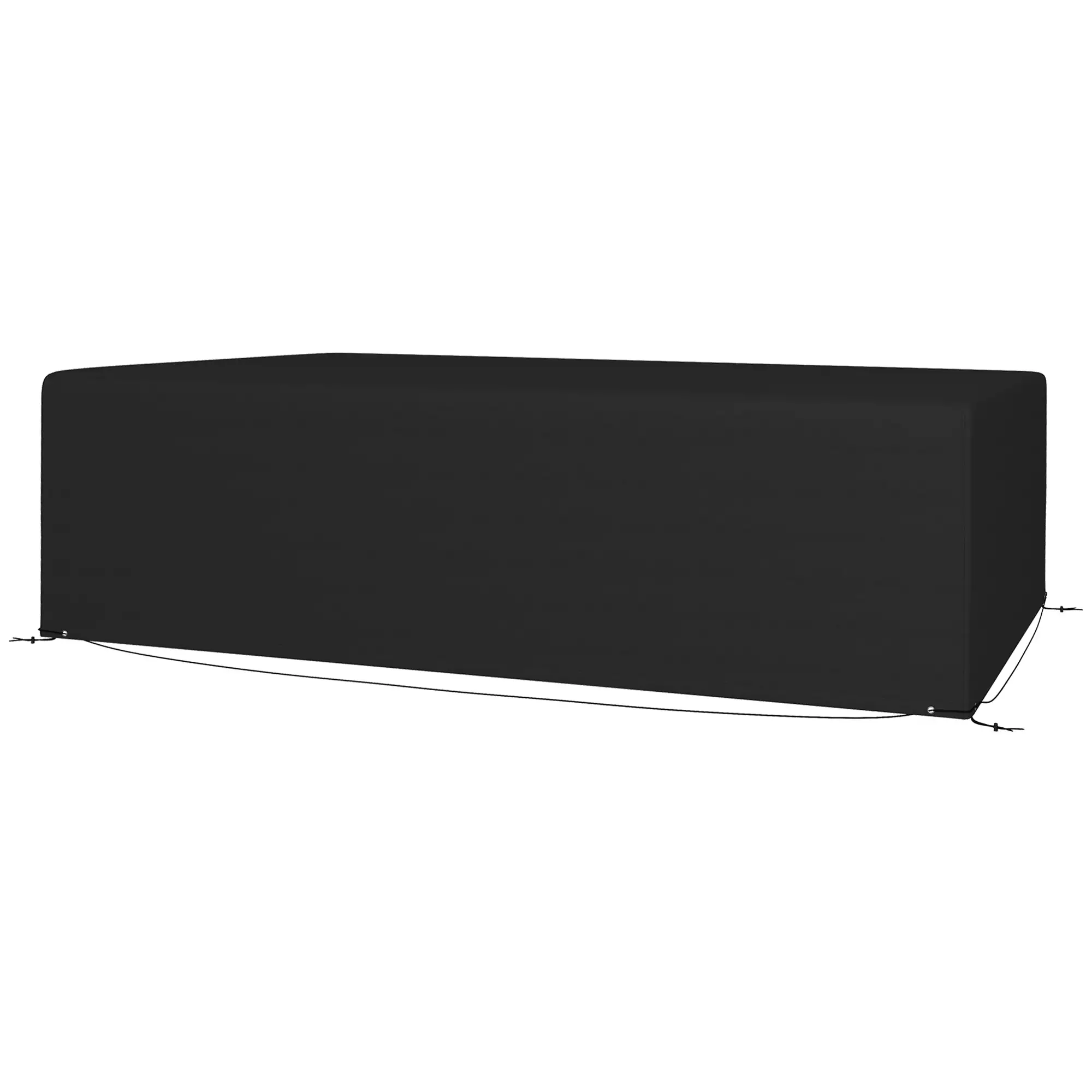 Waterproof Outdoor Sectional Sofa Cover, 97" x 65" x 26", Black