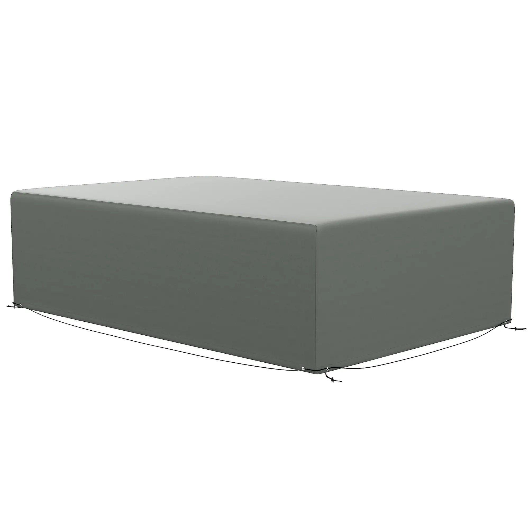 Waterproof Outdoor Sectional Sofa Cover, 97" x 65" x 26", Dark Grey