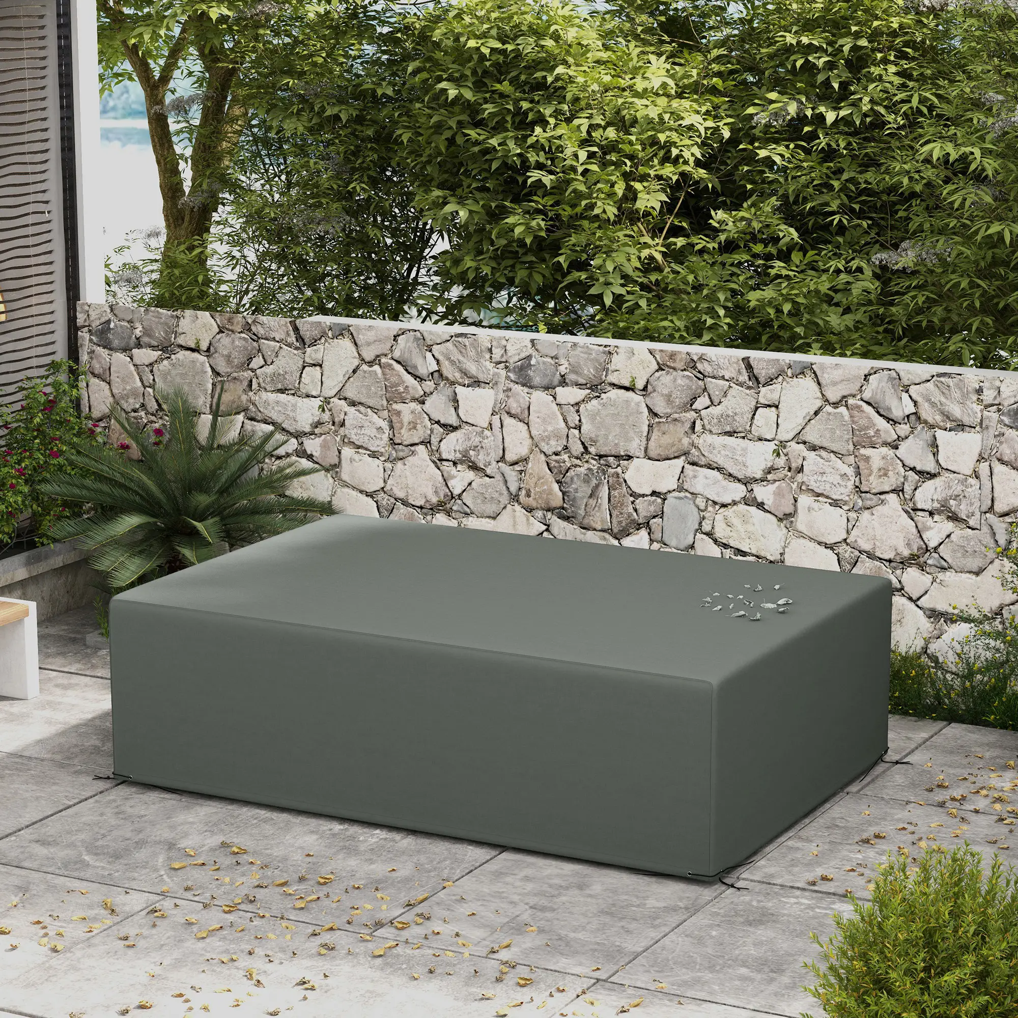 Waterproof Outdoor Sectional Sofa Cover, 97" x 65" x 26", Dark Grey - Image 9