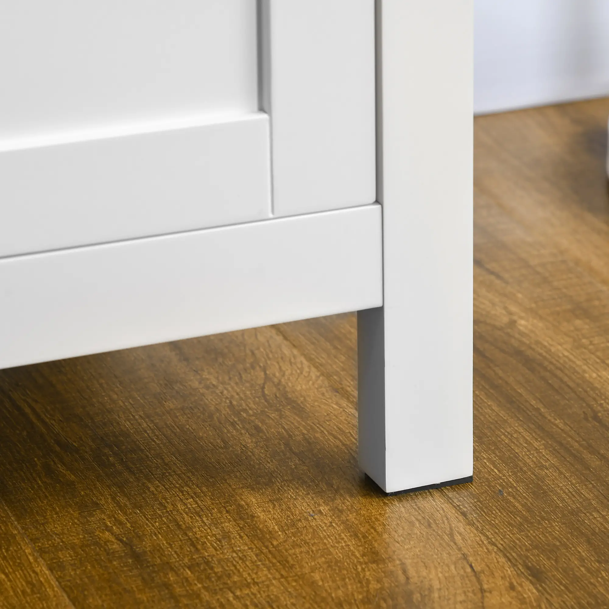 White Sideboard Cabinet, Buffet Table with Drawer, Double Door Cupboard, Adjustable Shelf, White - Image 10