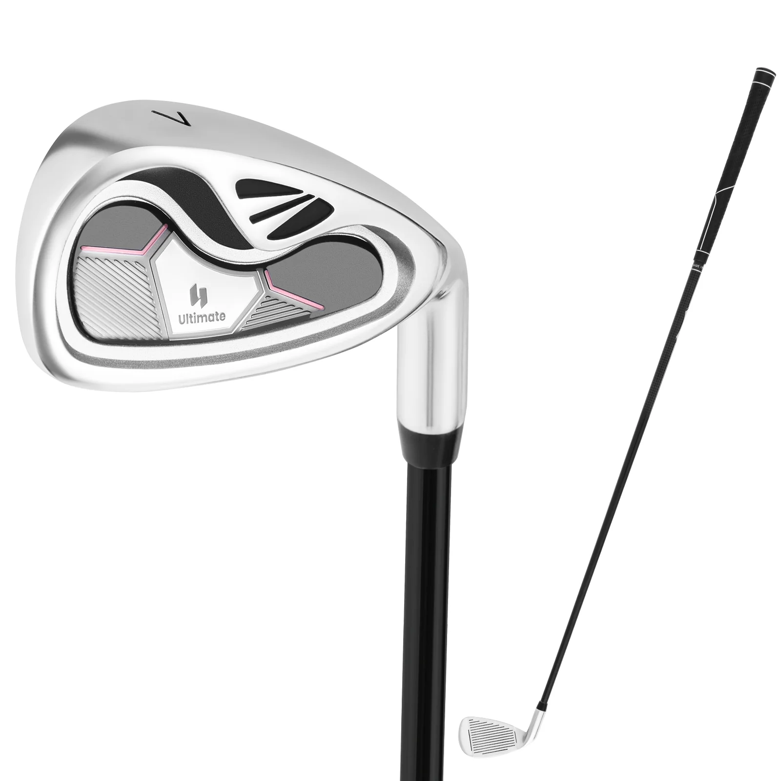 Women's Iron Golf Club, Graphite Shaft, Headcover, Silver - Image 5
