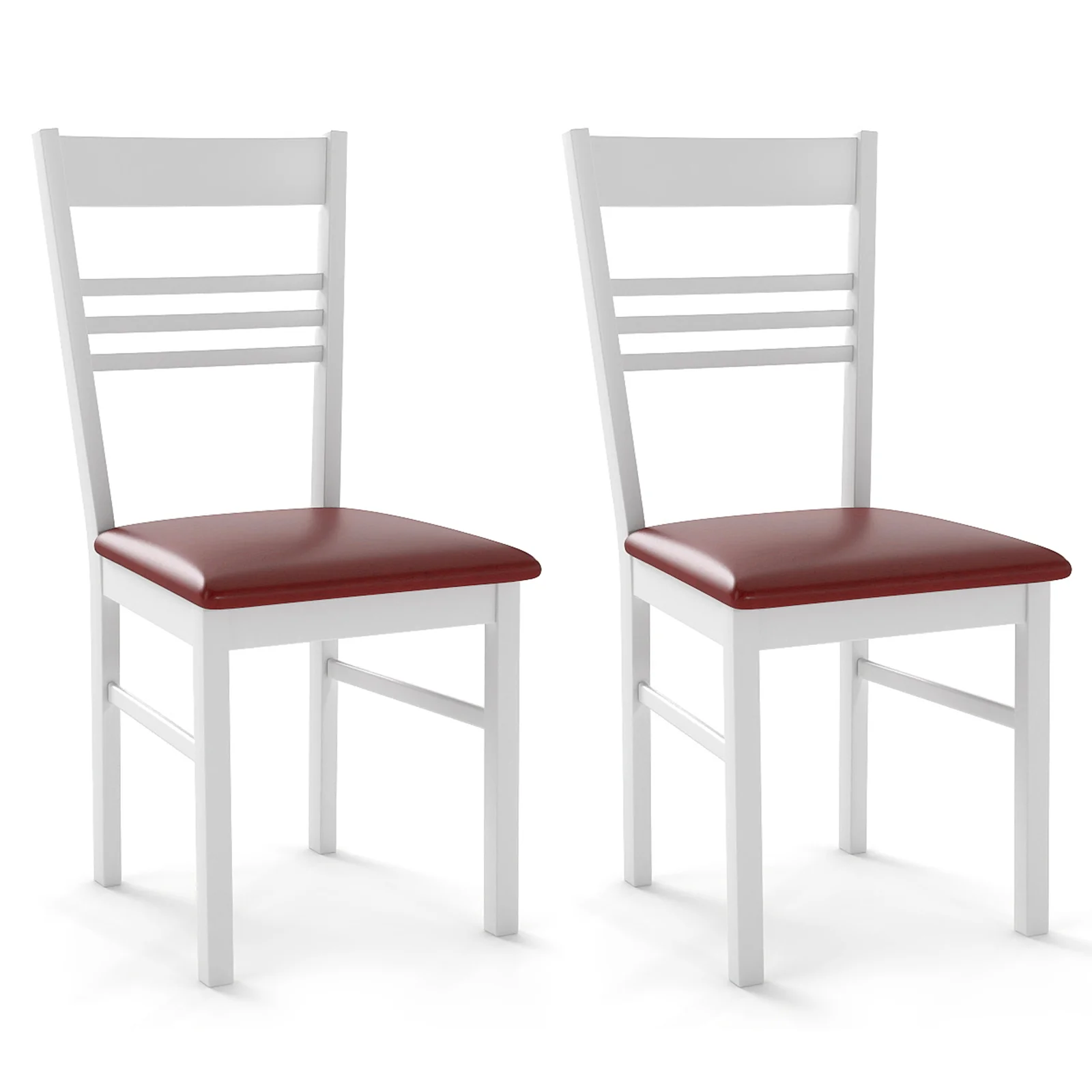 Wood Dining Chairs Set of 2, White