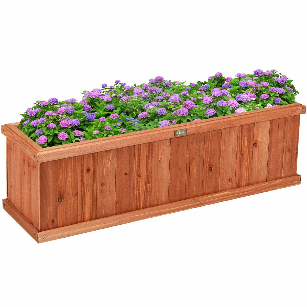 Wooden Decorative Planter Box, Brown - Image 10