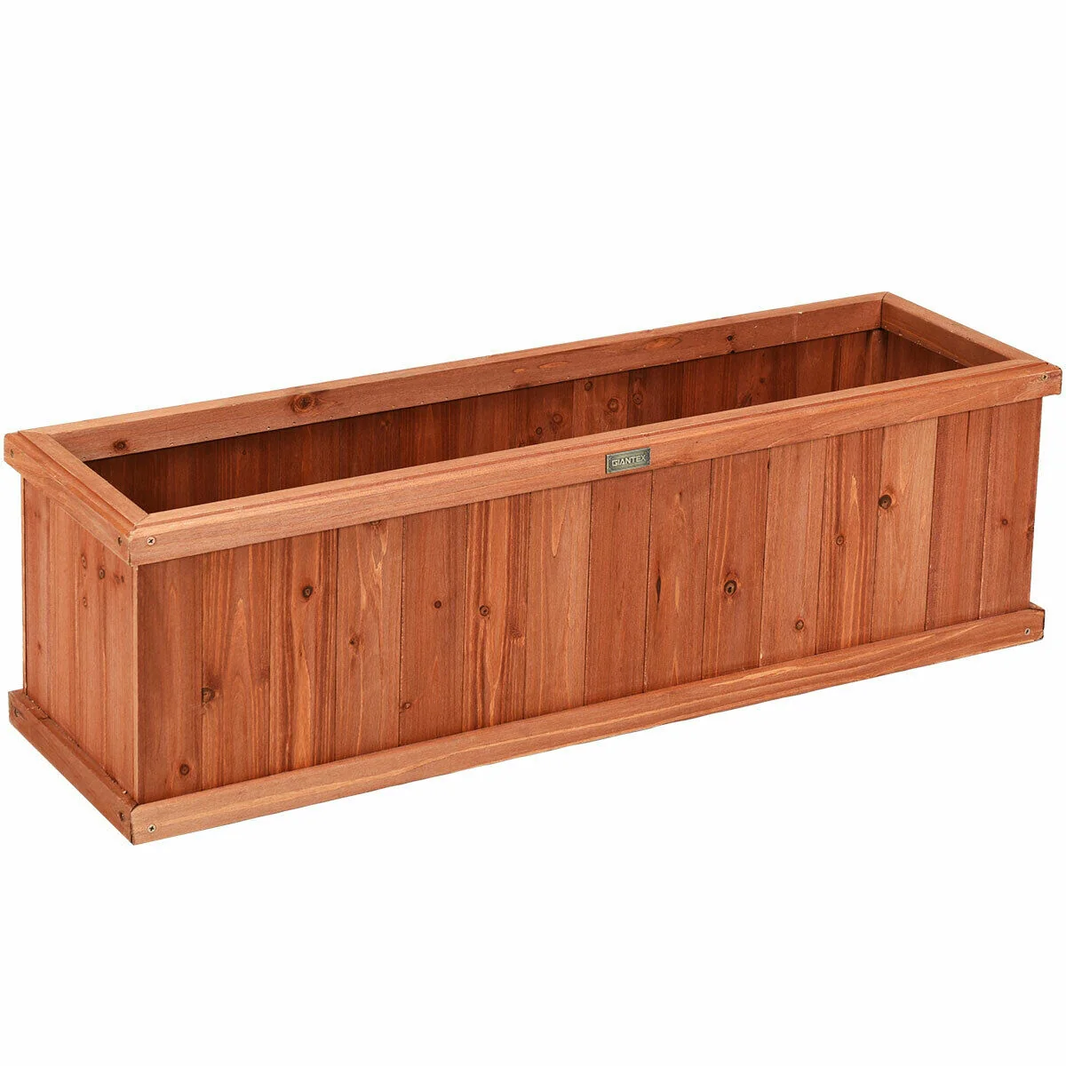 Wooden Decorative Planter Box, Brown - Image 4