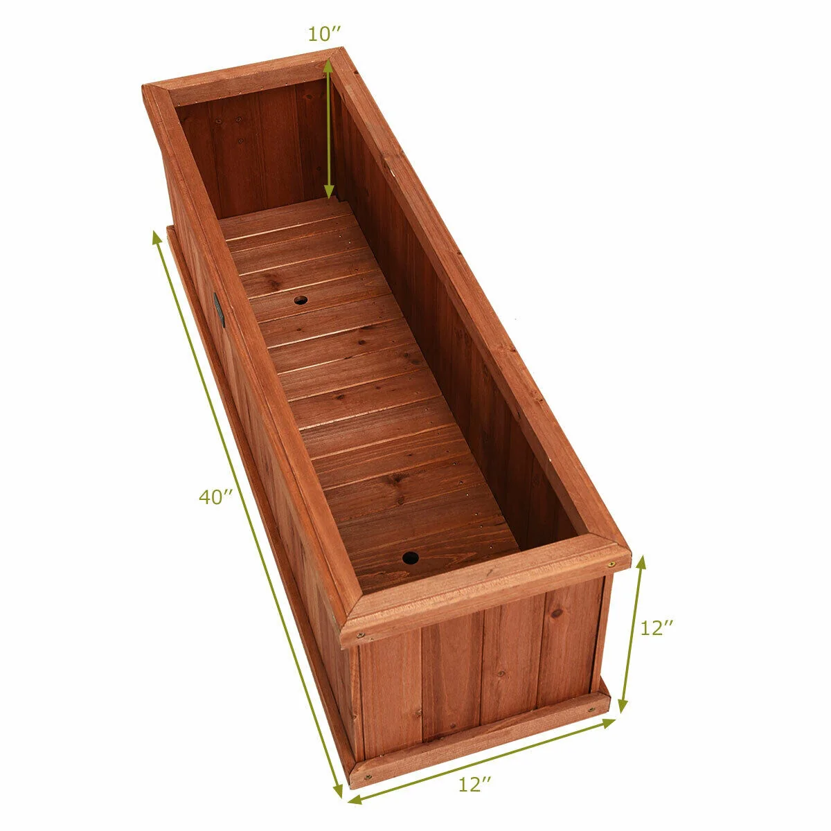 Wooden Decorative Planter Box, Brown - Image 6