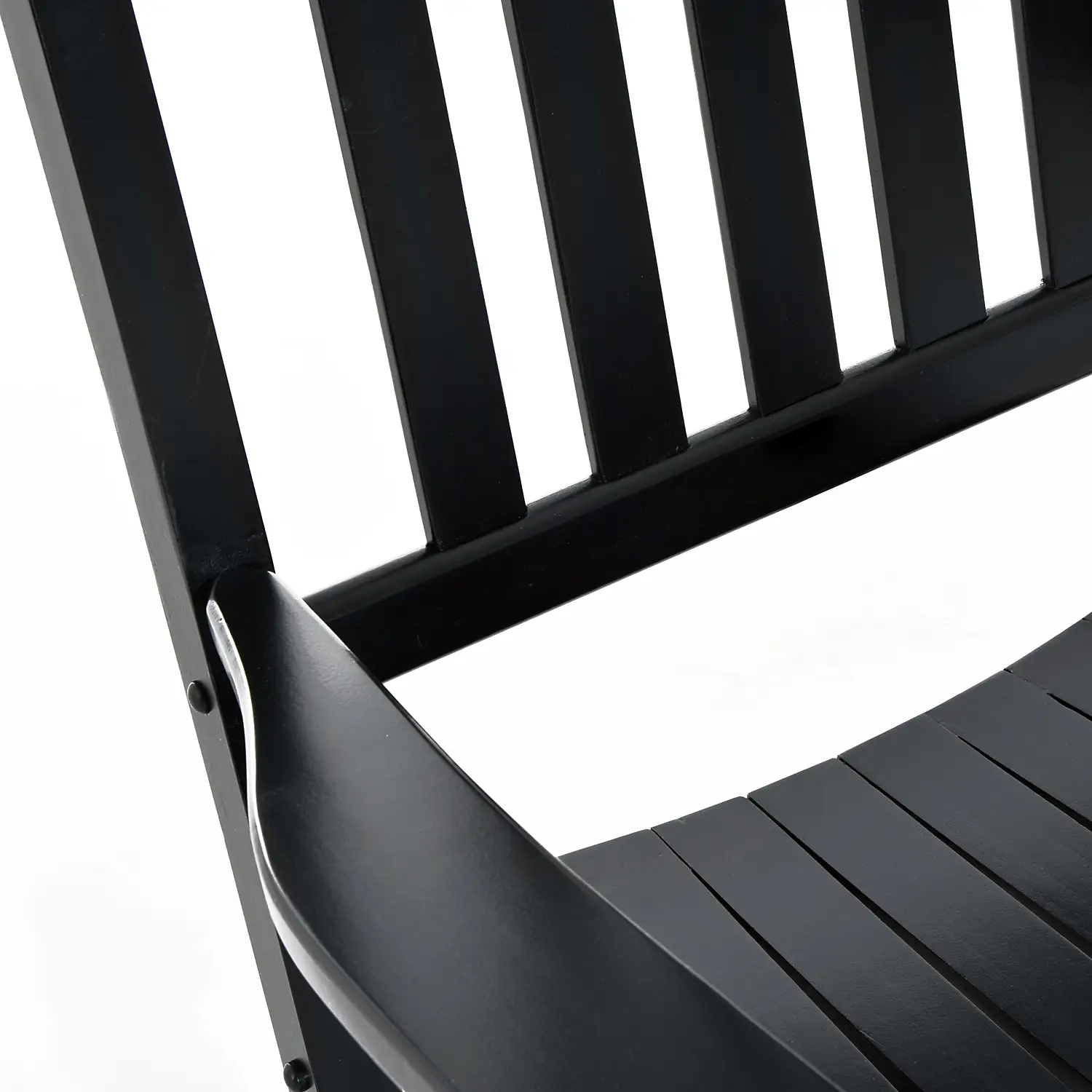 Wooden Porch Rocking Chair, Outdoor Patio Rocker, Black - Image 10