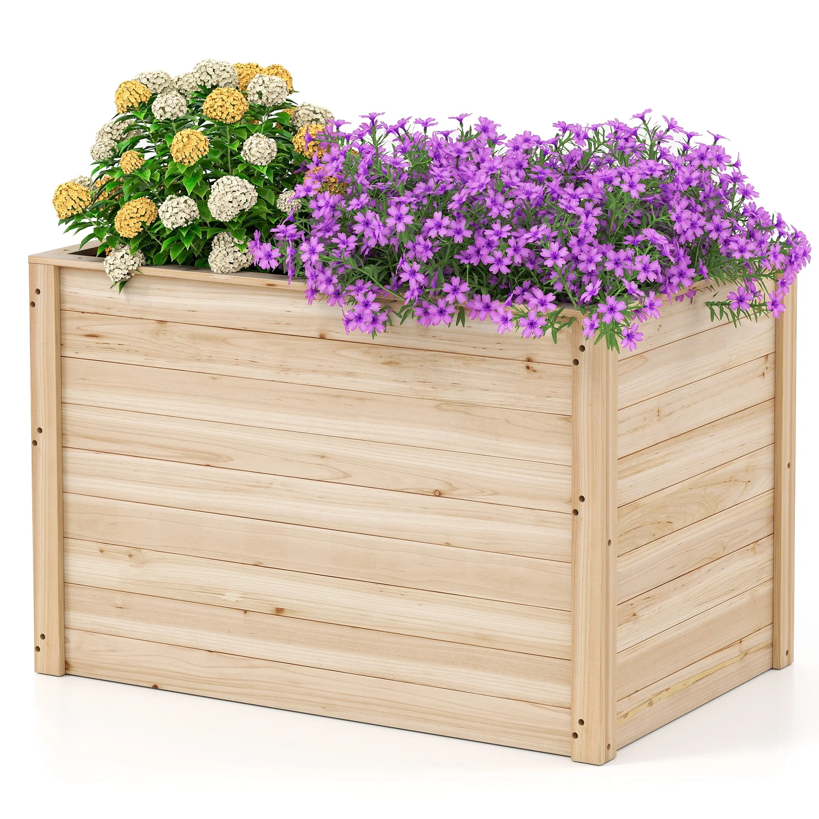 Wooden Raised Garden Bed, Elevated Planter Box, Open-Ended Base - Image 5