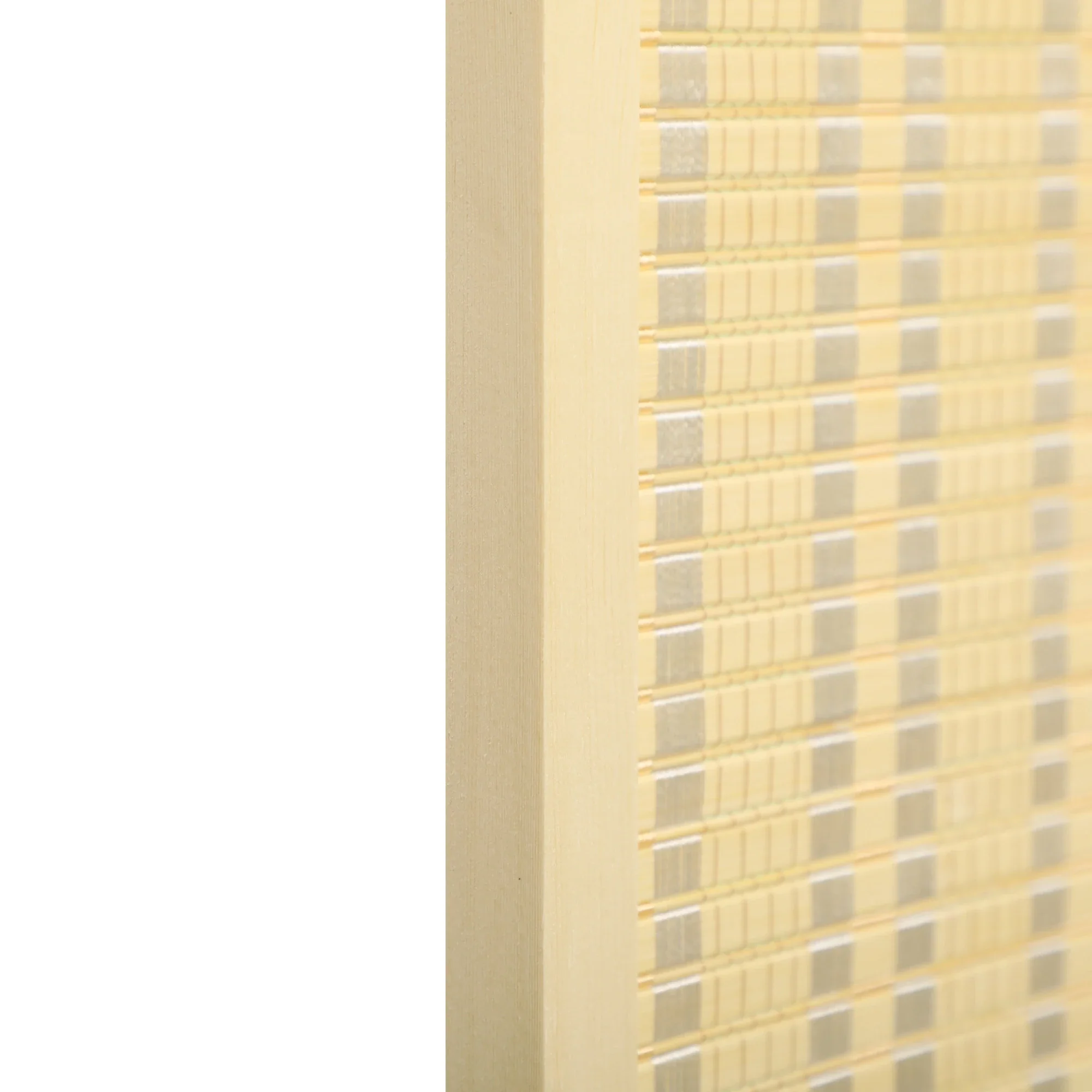 Woven Bamboo Room Divider, 4 Panel, 71"x71"x0.6", Natural - Image 10