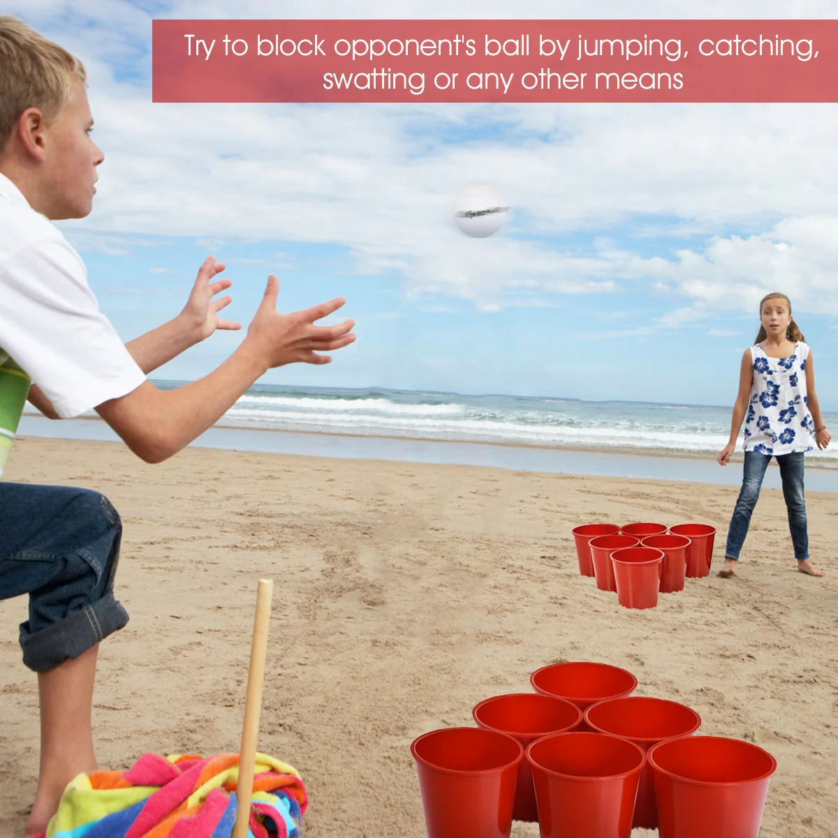Yard Pong Giant Game Set With Carry Bag - Image 3
