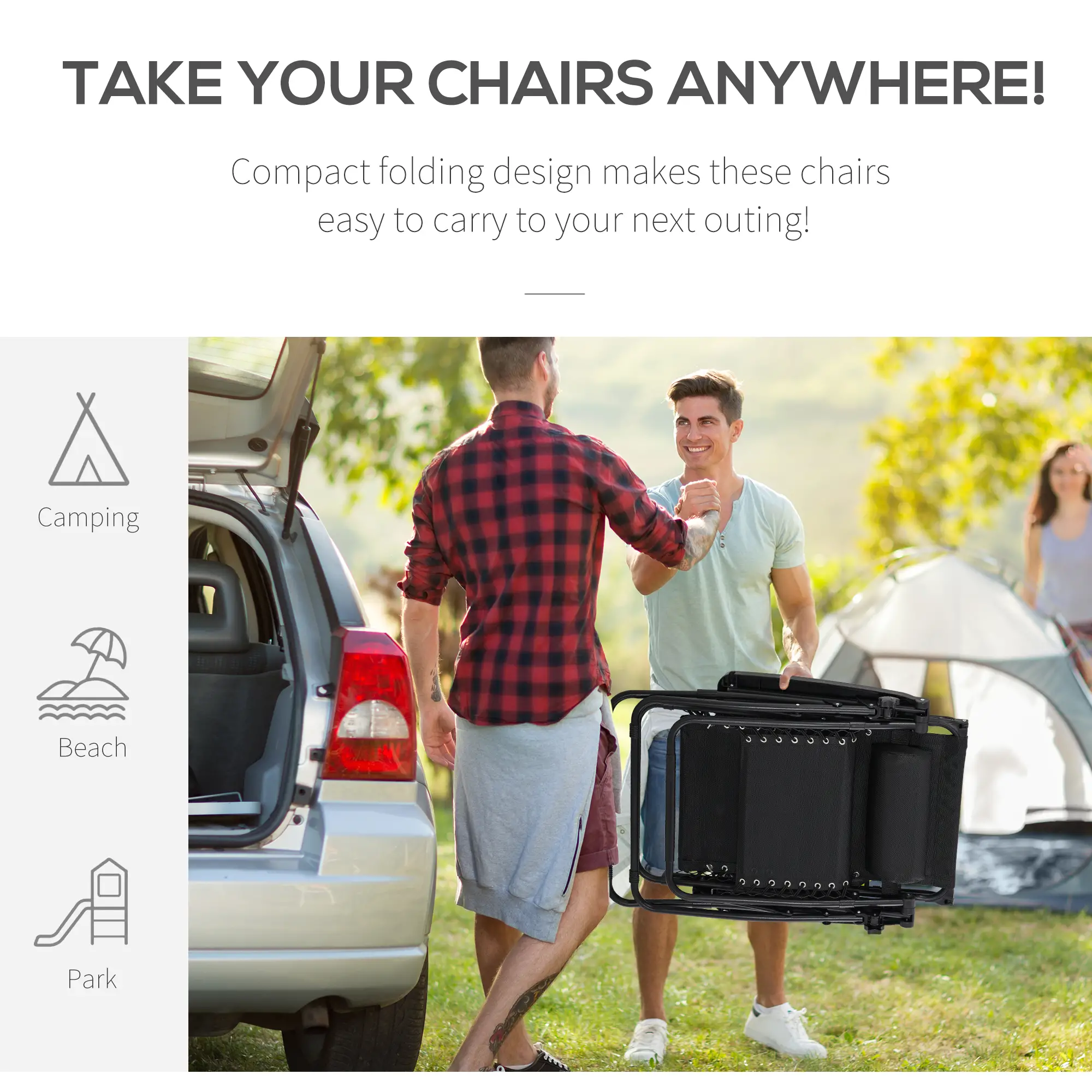 Zero Gravity Reclining Lounger Chair, Canopy Shade, Side Tray, Cupholder, Black - Image 6